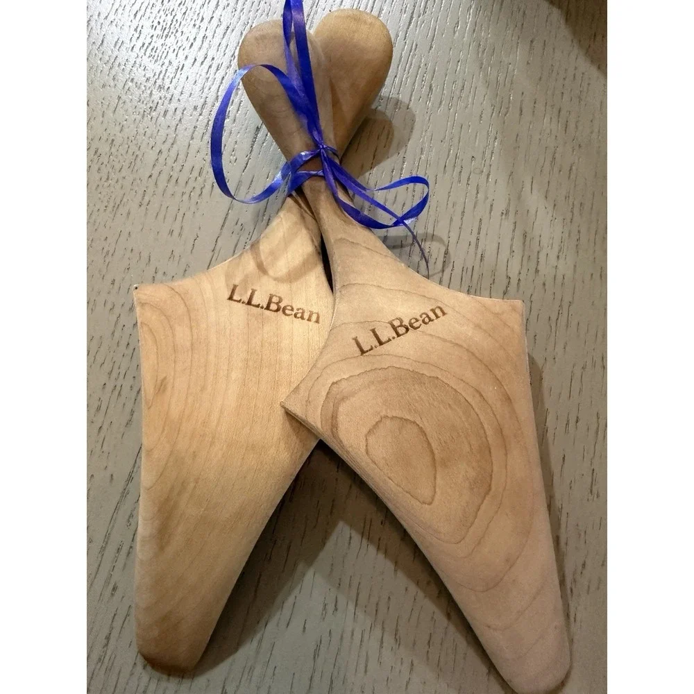 L.L Bean Wooden Shoe Trees Set of 2 | Wood Shoe Shapers Shoe Care